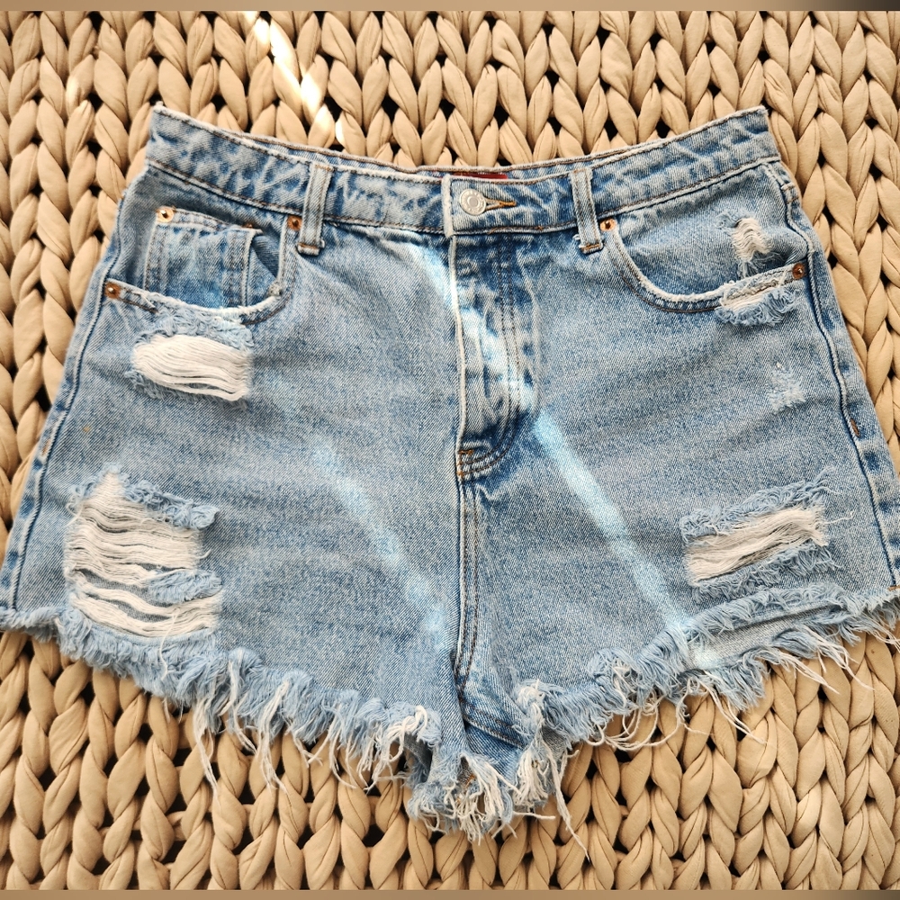 Denim Distressed Women Shorts